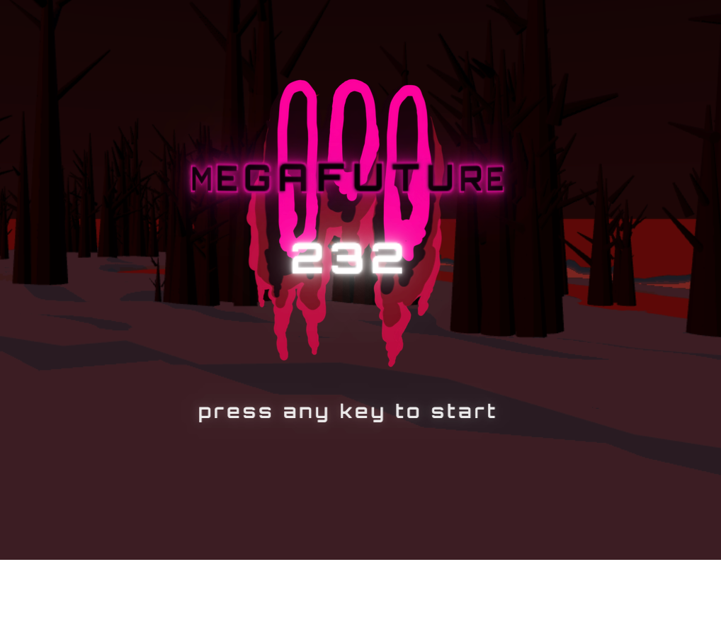 MegaFuture — stylized WebGL world and character study