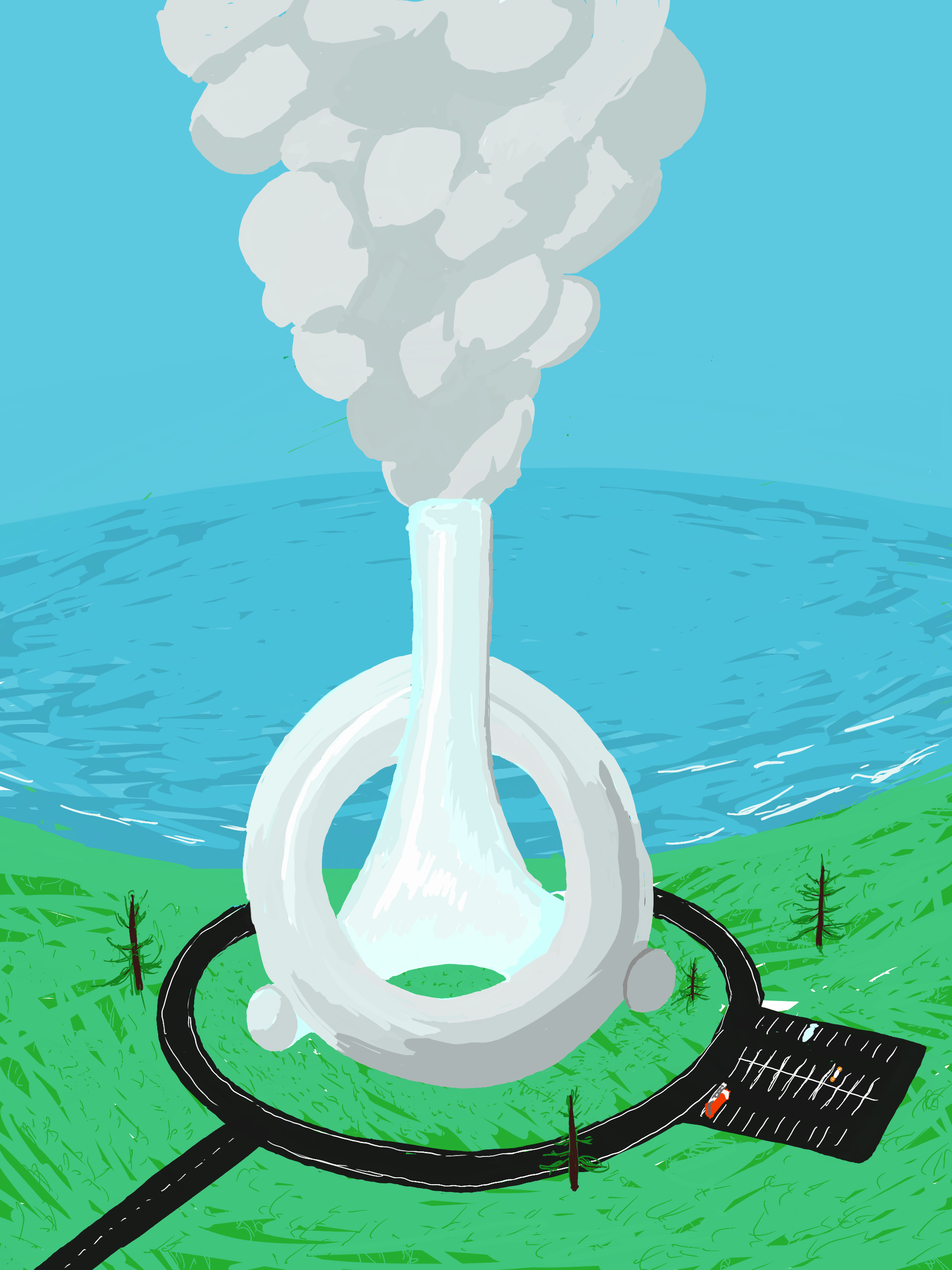 SuperFuture — "Utopian" WebGL world